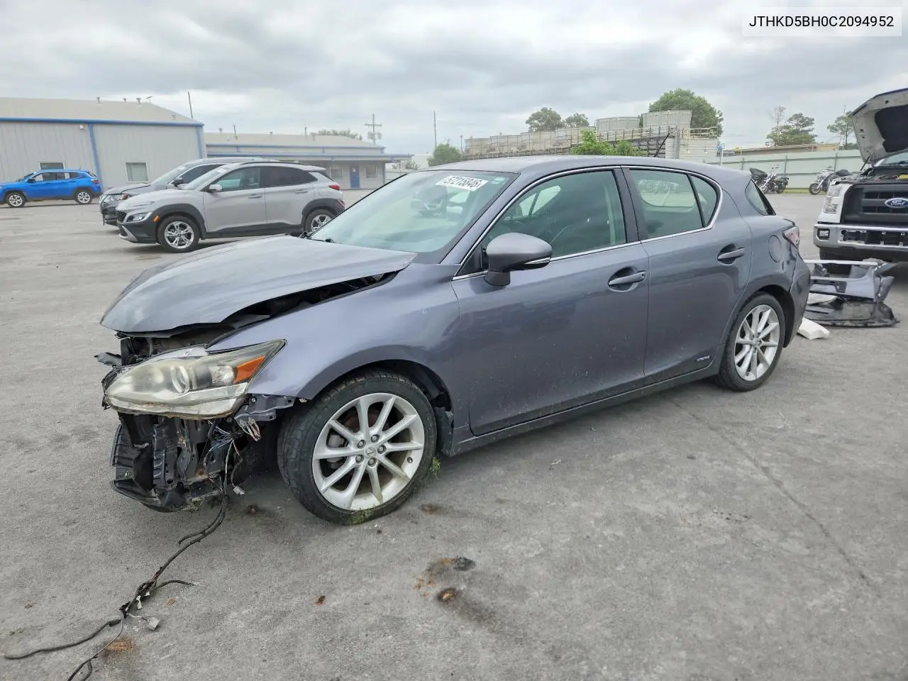2012 Lexus Ct 200 VIN: JTHKD5BH0C2094952 Lot: 57215846