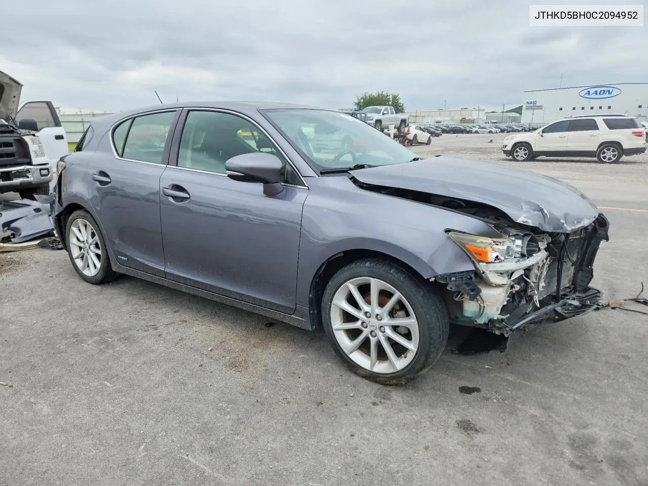 2012 Lexus Ct 200 VIN: JTHKD5BH0C2094952 Lot: 57215846