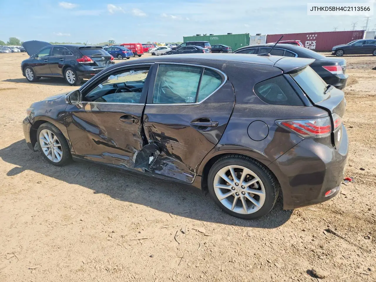 2012 Lexus Ct 200 VIN: JTHKD5BH4C2113566 Lot: 59154556