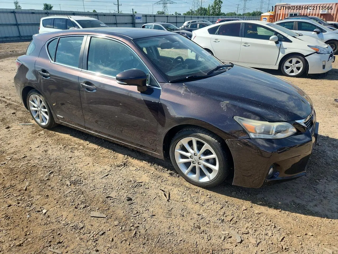 2012 Lexus Ct 200 VIN: JTHKD5BH4C2113566 Lot: 59154556