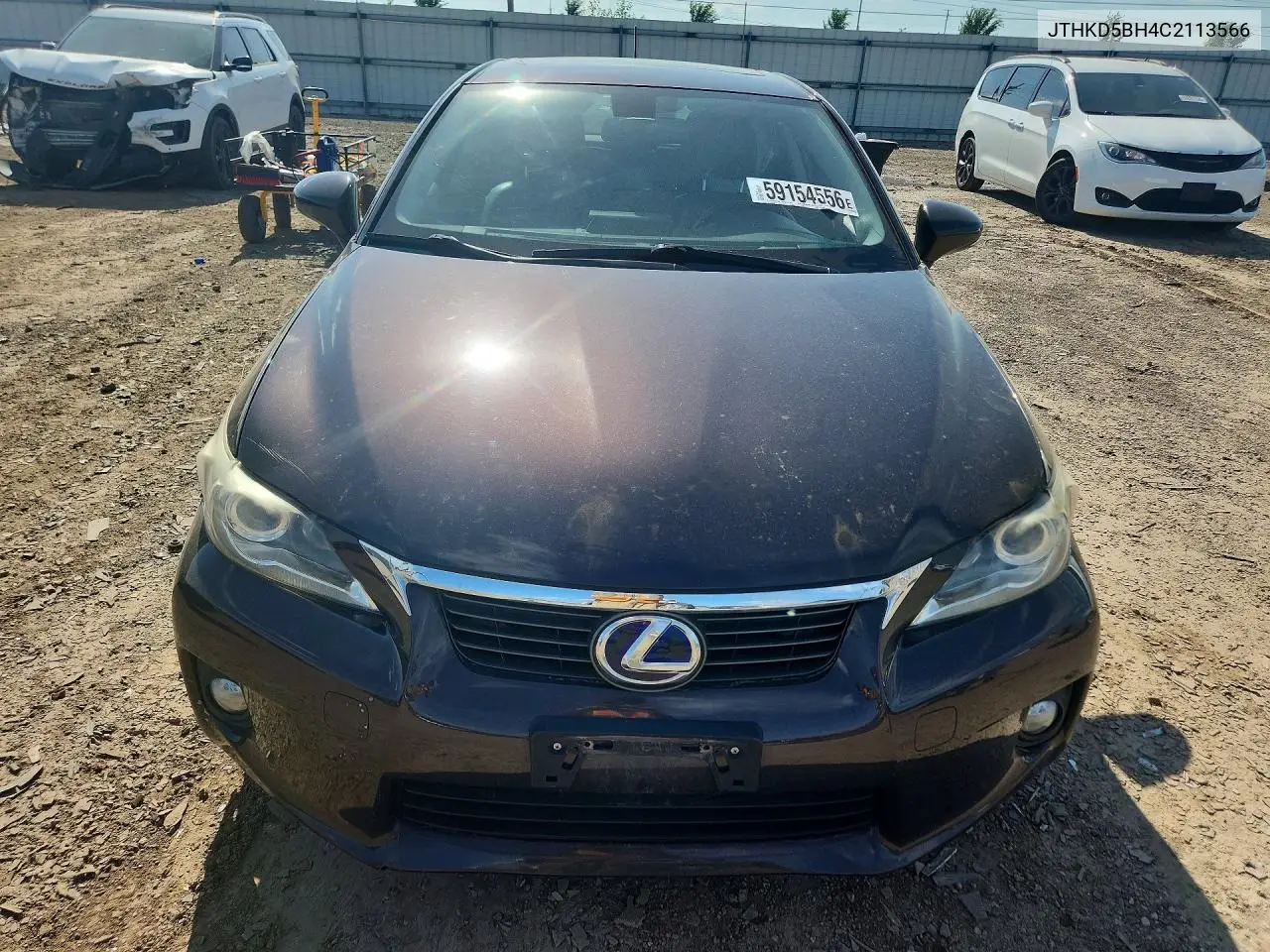 2012 Lexus Ct 200 VIN: JTHKD5BH4C2113566 Lot: 59154556