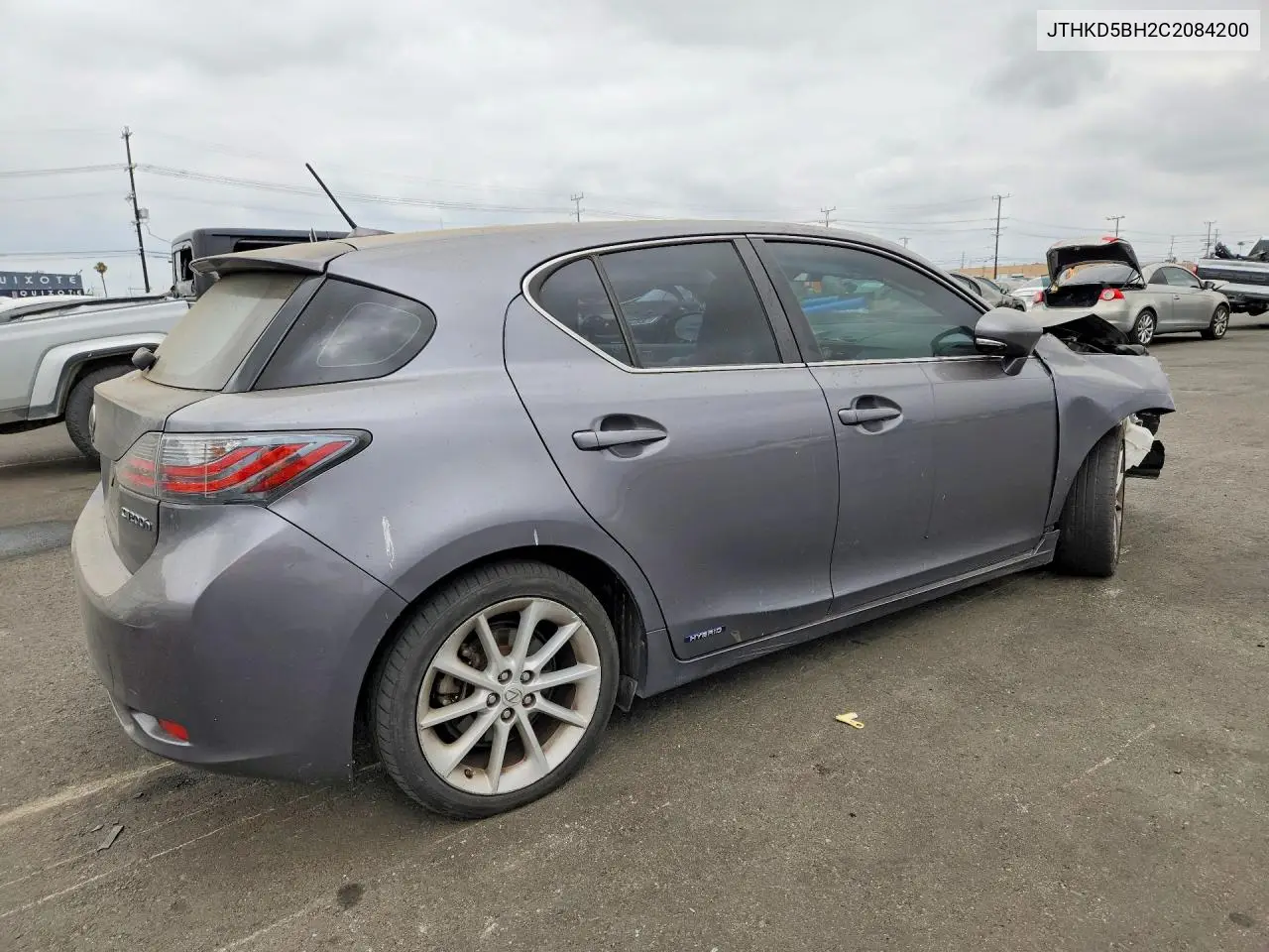2012 Lexus Ct 200 VIN: JTHKD5BH2C2084200 Lot: 59722586