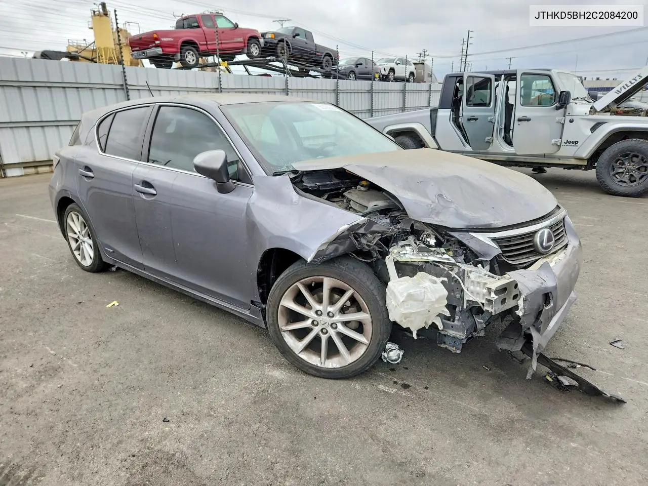 2012 Lexus Ct 200 VIN: JTHKD5BH2C2084200 Lot: 59722586