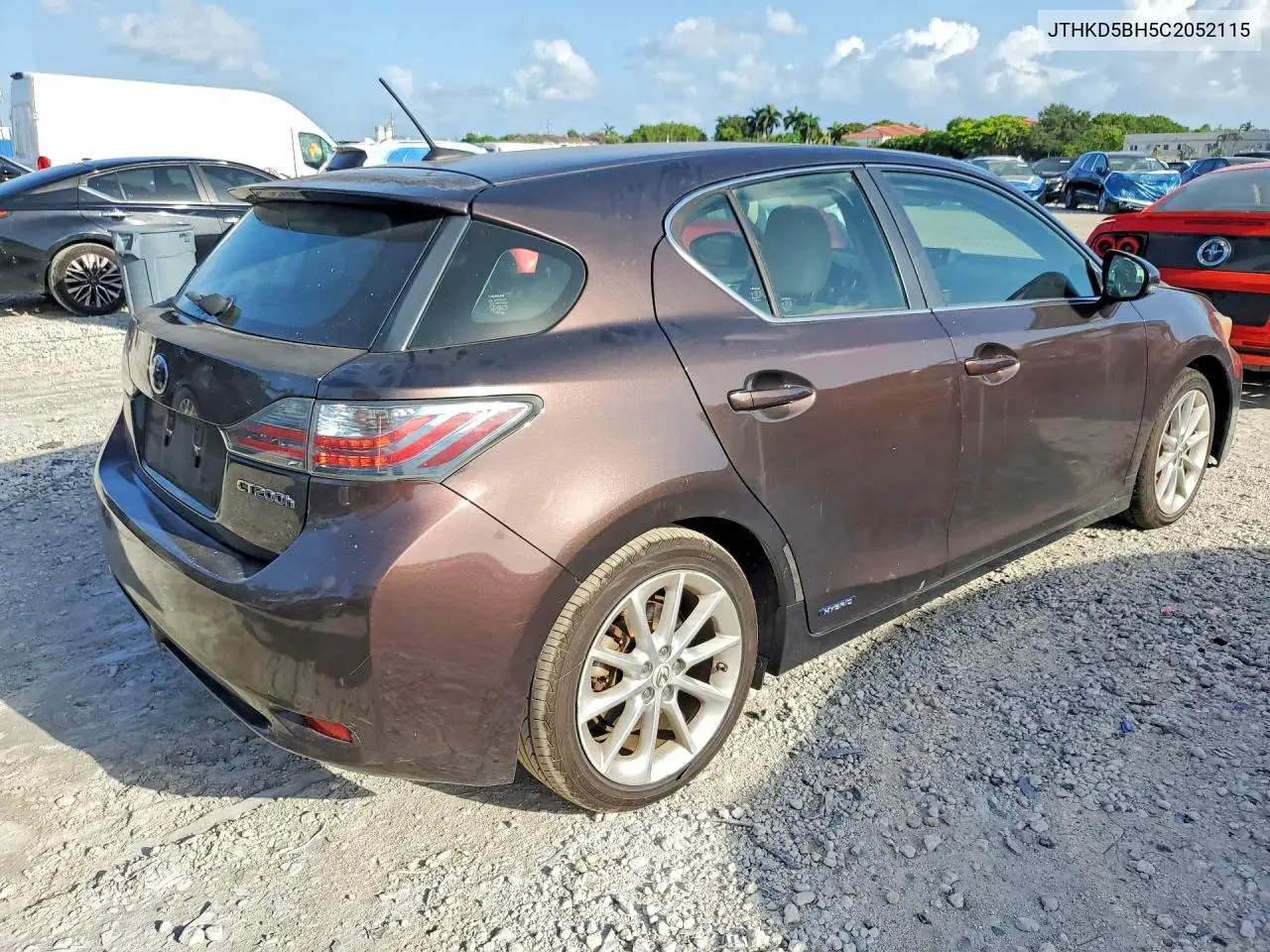 2012 Lexus Ct 200 VIN: JTHKD5BH5C2052115 Lot: 59858486