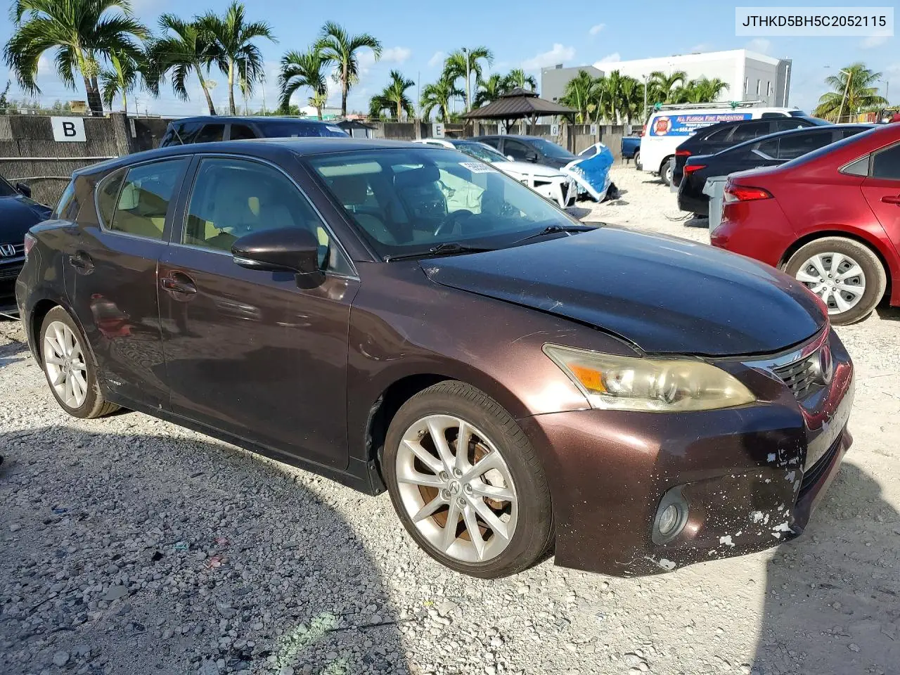 2012 Lexus Ct 200 VIN: JTHKD5BH5C2052115 Lot: 59858486