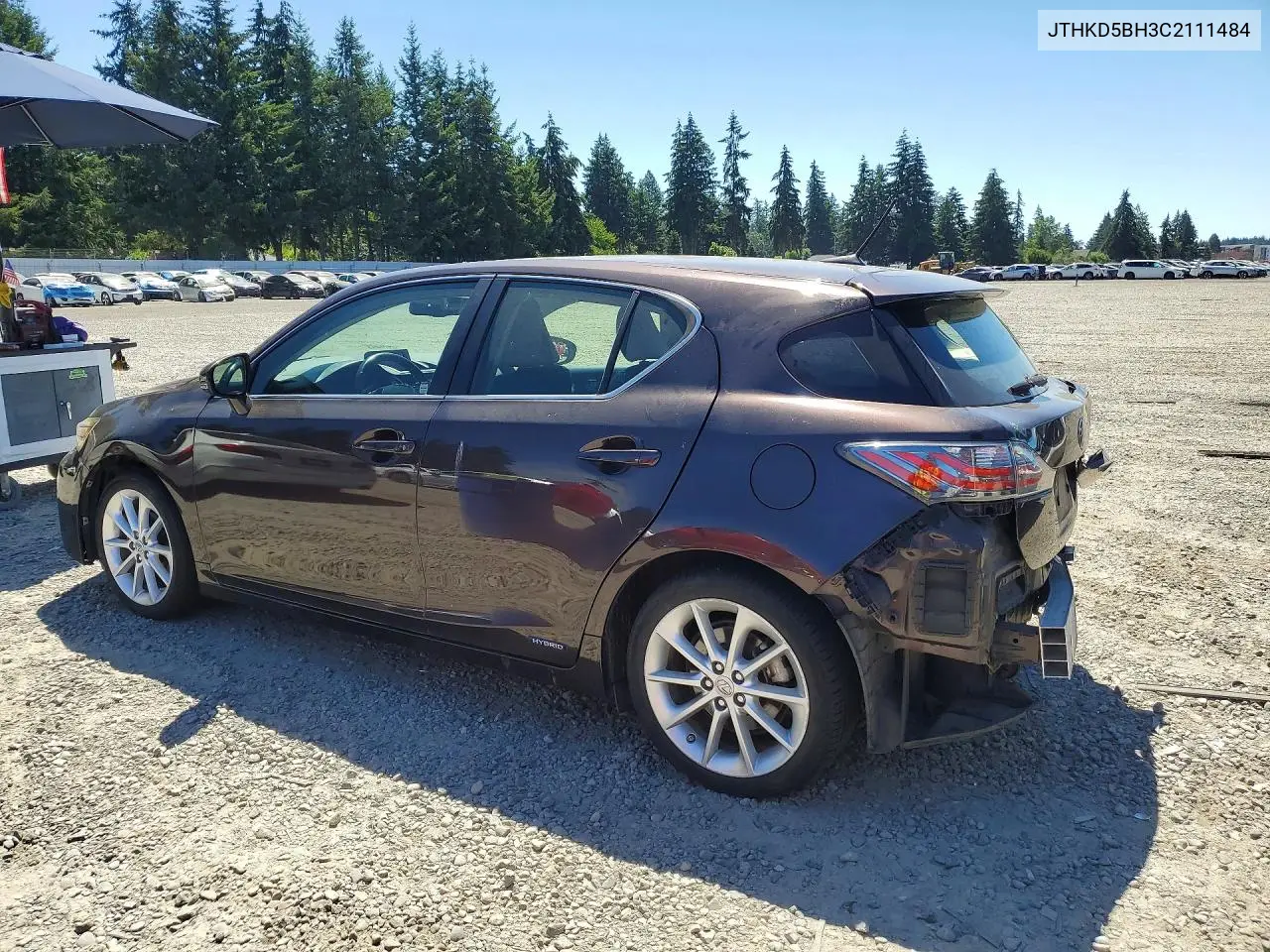2012 Lexus Ct 200 VIN: JTHKD5BH3C2111484 Lot: 59985746