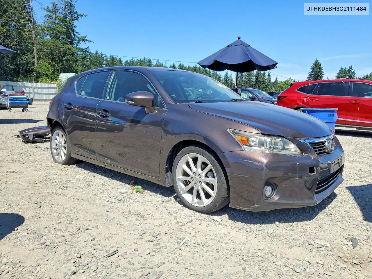 2012 Lexus Ct 200 VIN: JTHKD5BH3C2111484 Lot: 59985746