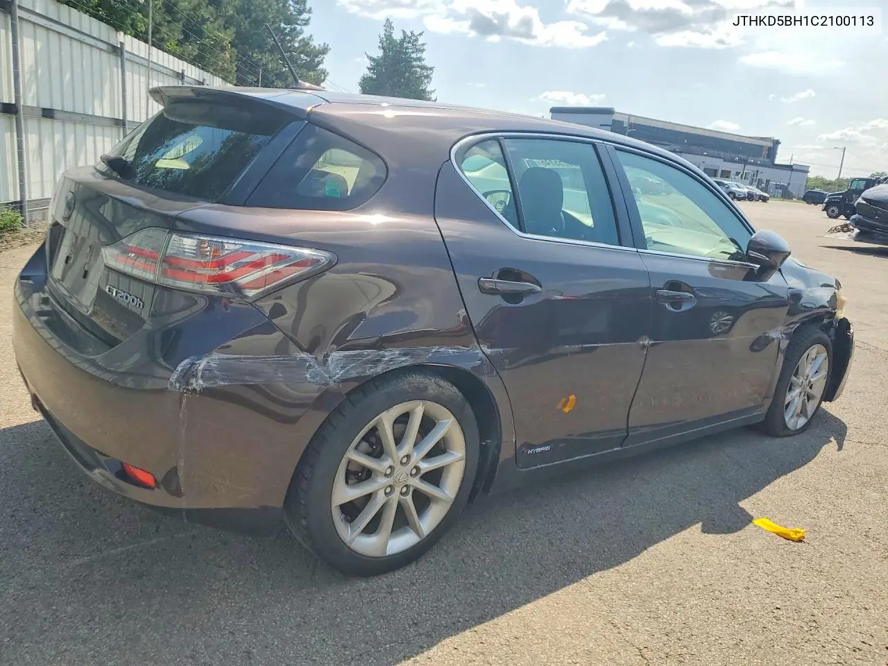 2012 Lexus Ct 200 VIN: JTHKD5BH1C2100113 Lot: 60255146
