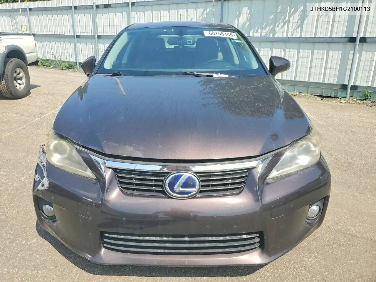 2012 Lexus Ct 200 VIN: JTHKD5BH1C2100113 Lot: 60255146