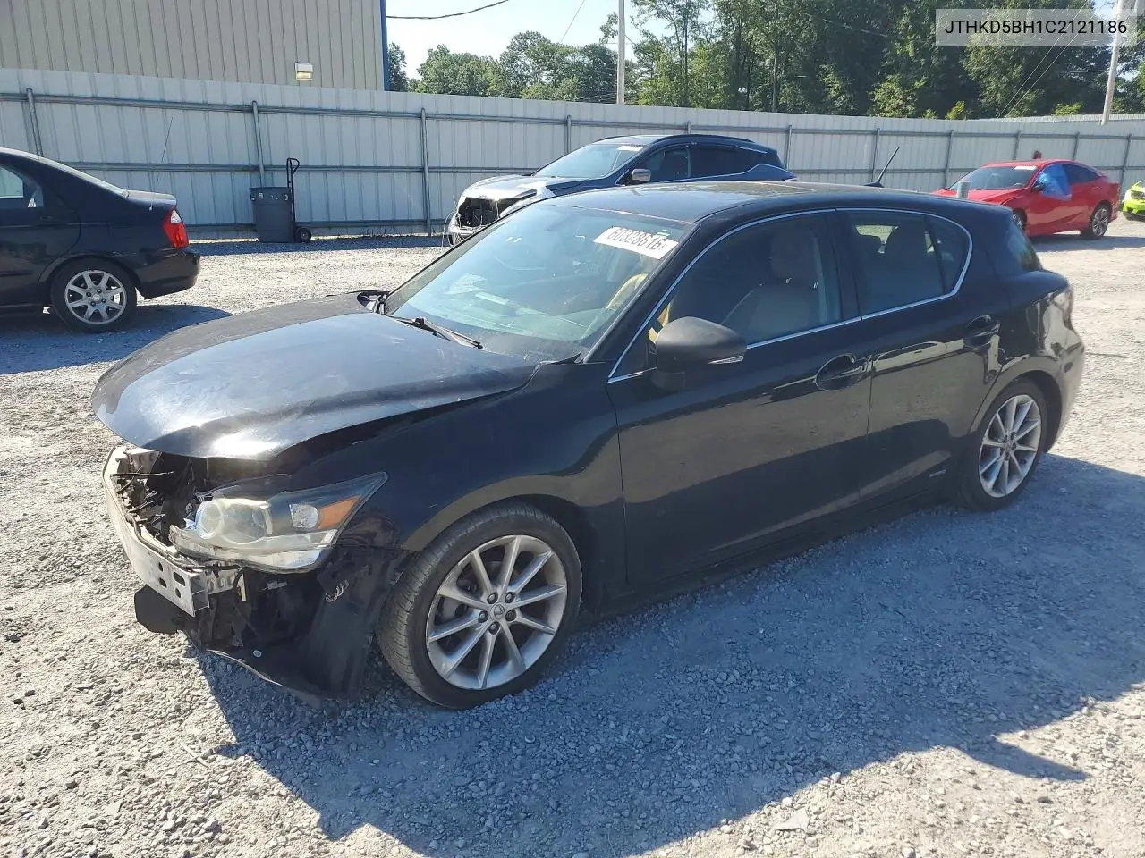 2012 Lexus Ct 200 VIN: JTHKD5BH1C2121186 Lot: 60328616