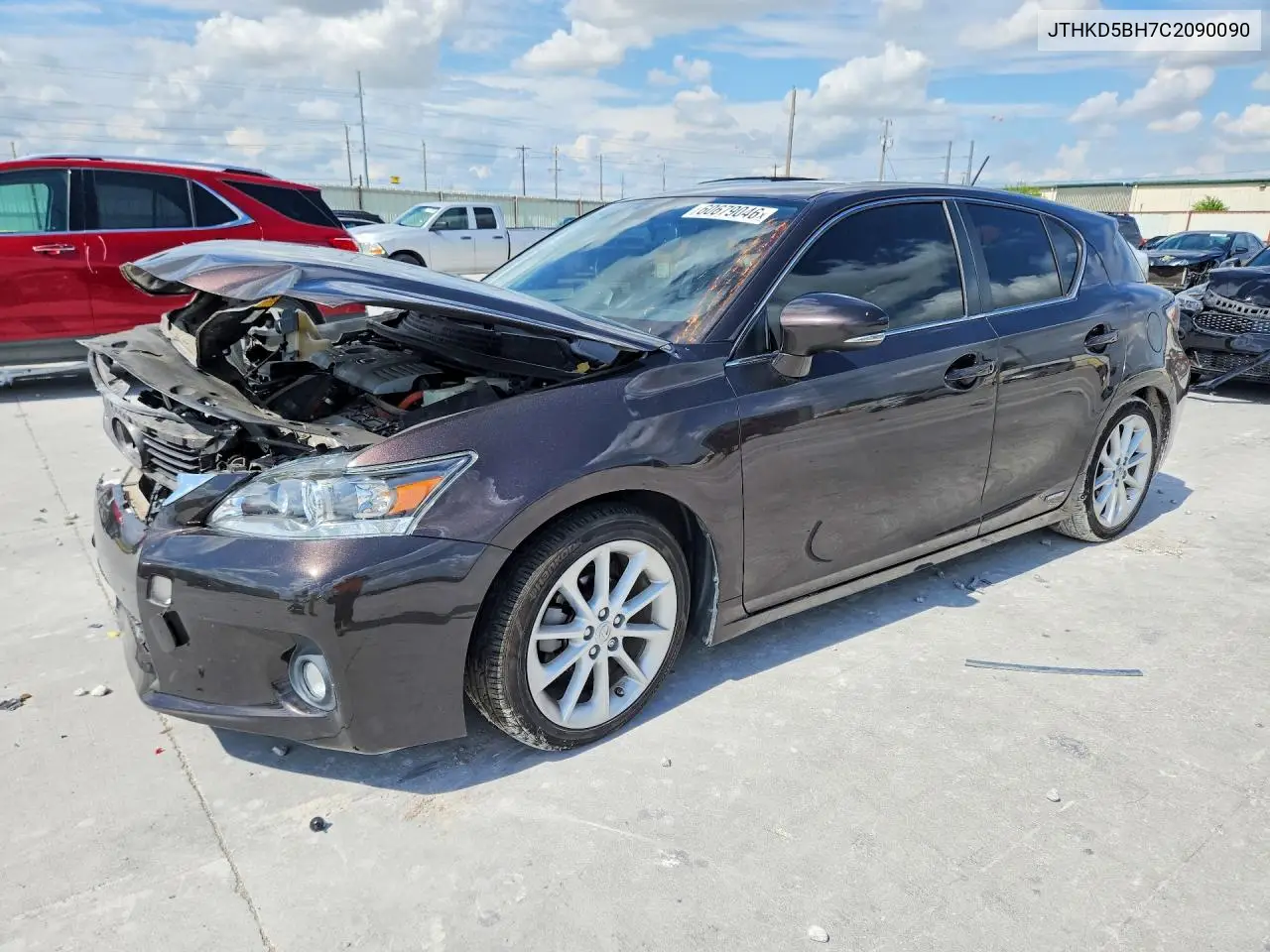 2012 Lexus Ct 200 VIN: JTHKD5BH7C2090090 Lot: 60679046