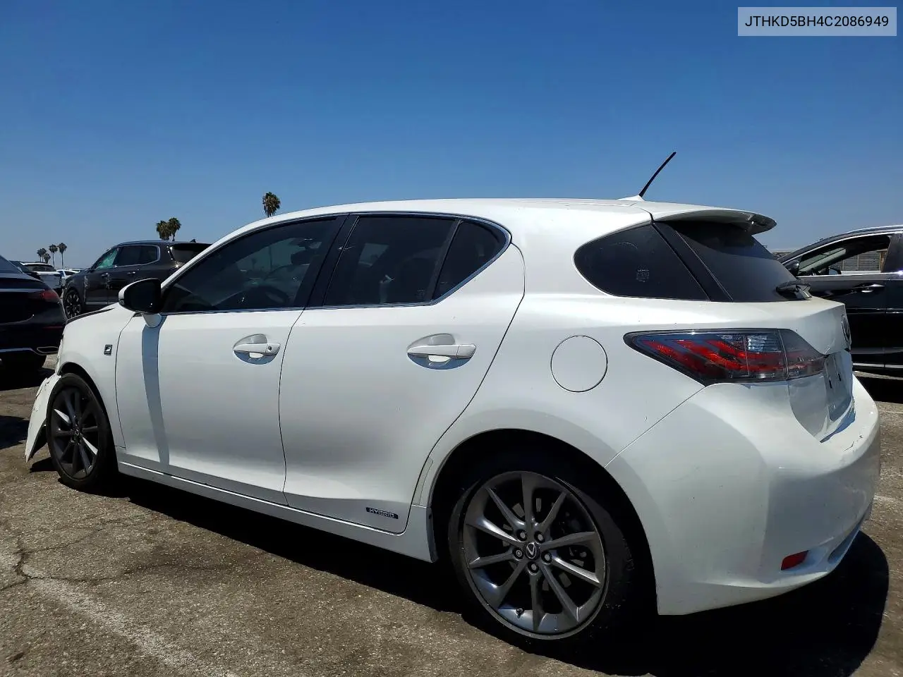 2012 Lexus Ct 200 VIN: JTHKD5BH4C2086949 Lot: 60829306