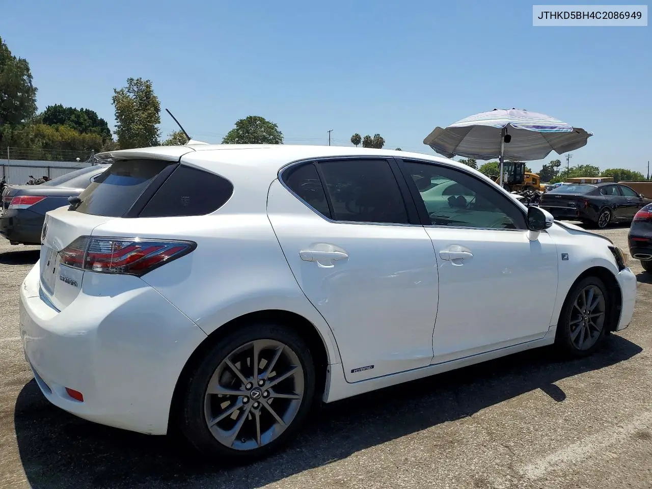 2012 Lexus Ct 200 VIN: JTHKD5BH4C2086949 Lot: 60829306