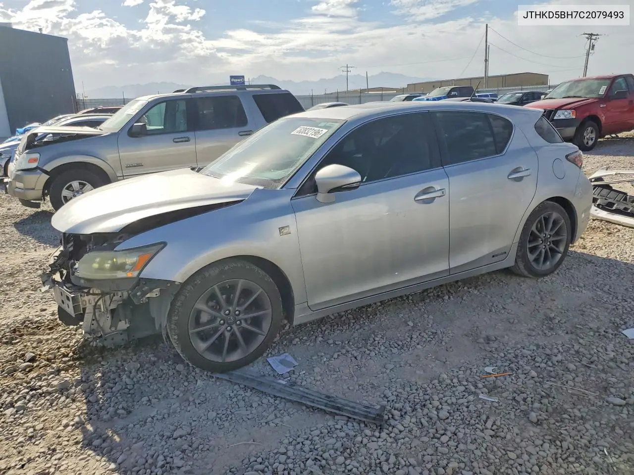 2012 Lexus Ct 200 VIN: JTHKD5BH7C2079493 Lot: 60832196
