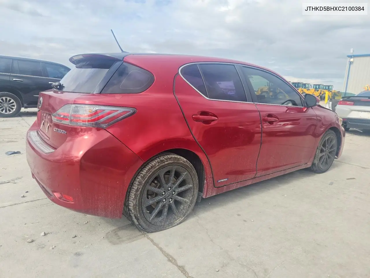 2012 Lexus Ct 200 VIN: JTHKD5BHXC2100384 Lot: 60868746