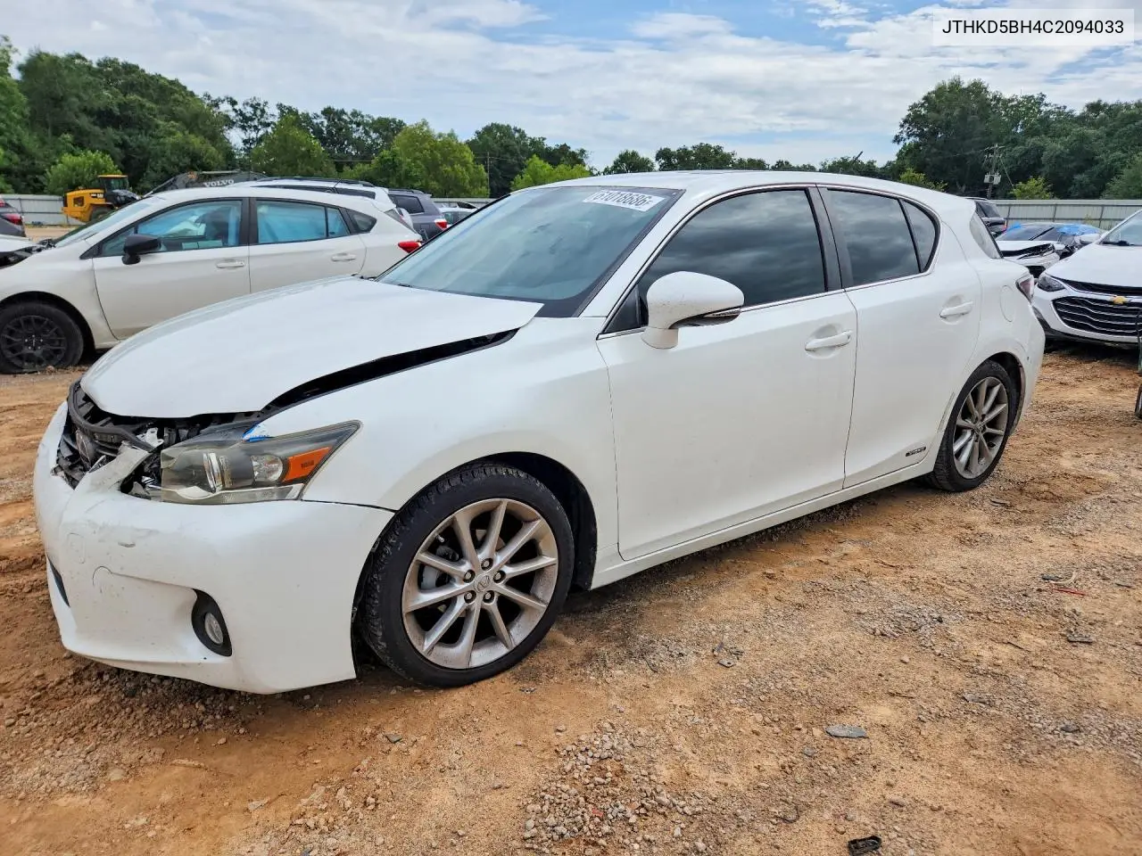 2012 Lexus Ct 200 VIN: JTHKD5BH4C2094033 Lot: 61018686