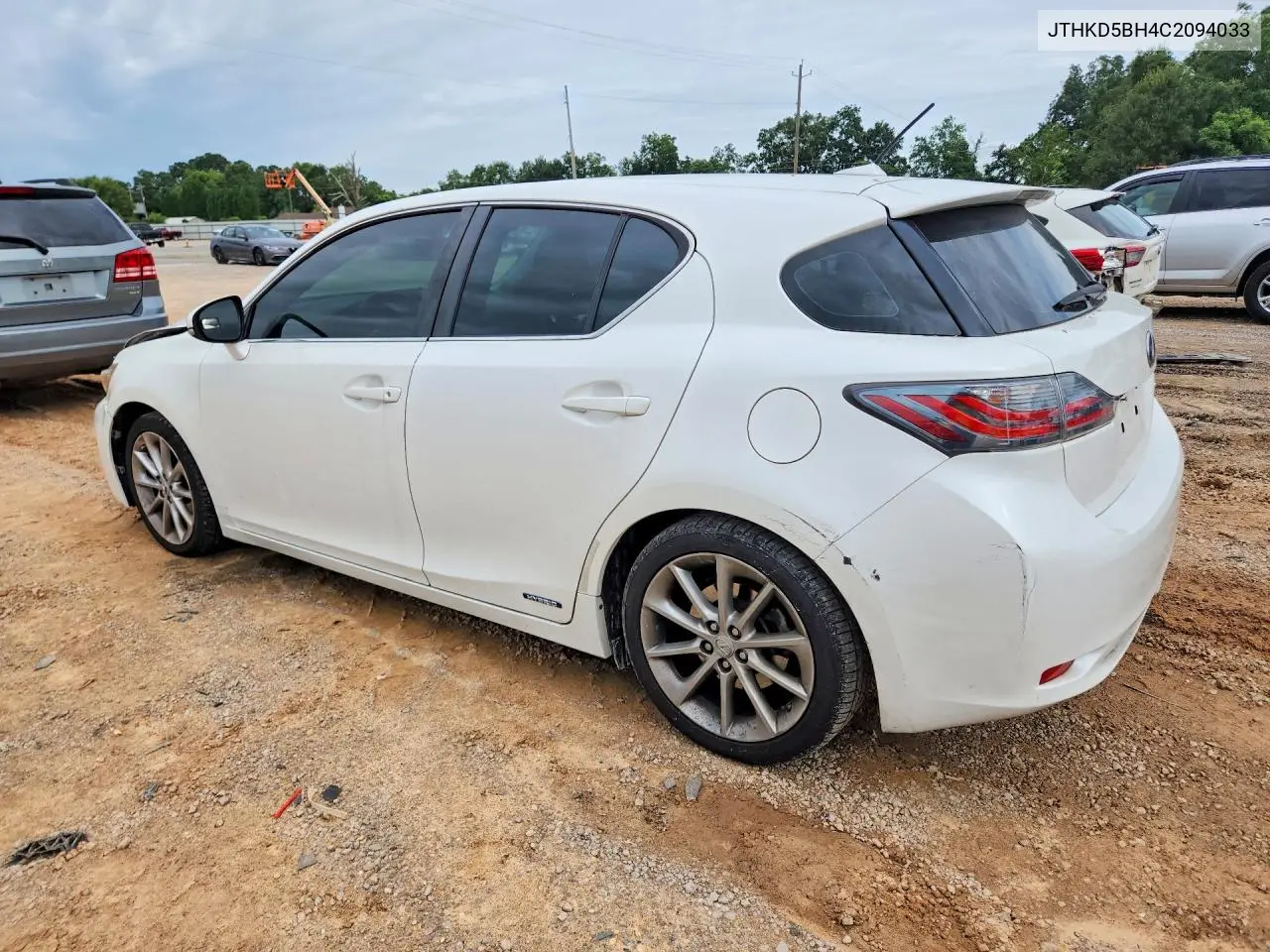 2012 Lexus Ct 200 VIN: JTHKD5BH4C2094033 Lot: 61018686