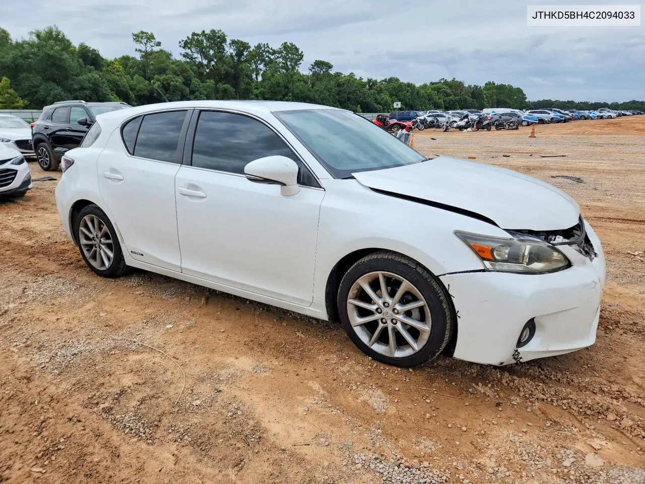 2012 Lexus Ct 200 VIN: JTHKD5BH4C2094033 Lot: 61018686