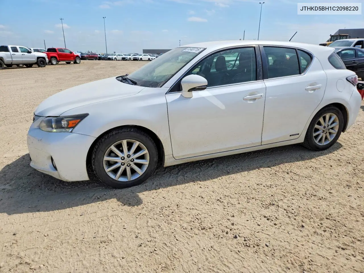 2012 Lexus Ct 200 VIN: JTHKD5BH1C2098220 Lot: 61040716