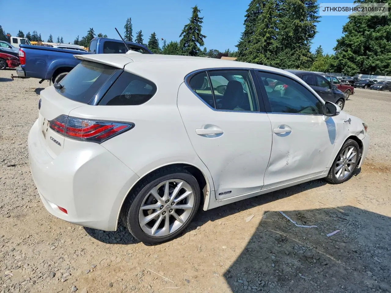 2012 Lexus Ct 200 VIN: JTHKD5BH8C2106877 Lot: 61138766
