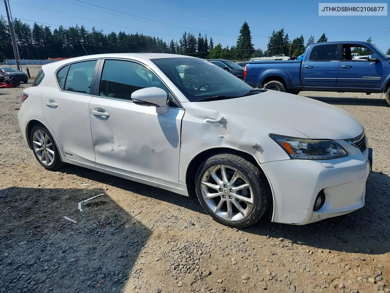 2012 Lexus Ct 200 VIN: JTHKD5BH8C2106877 Lot: 61138766