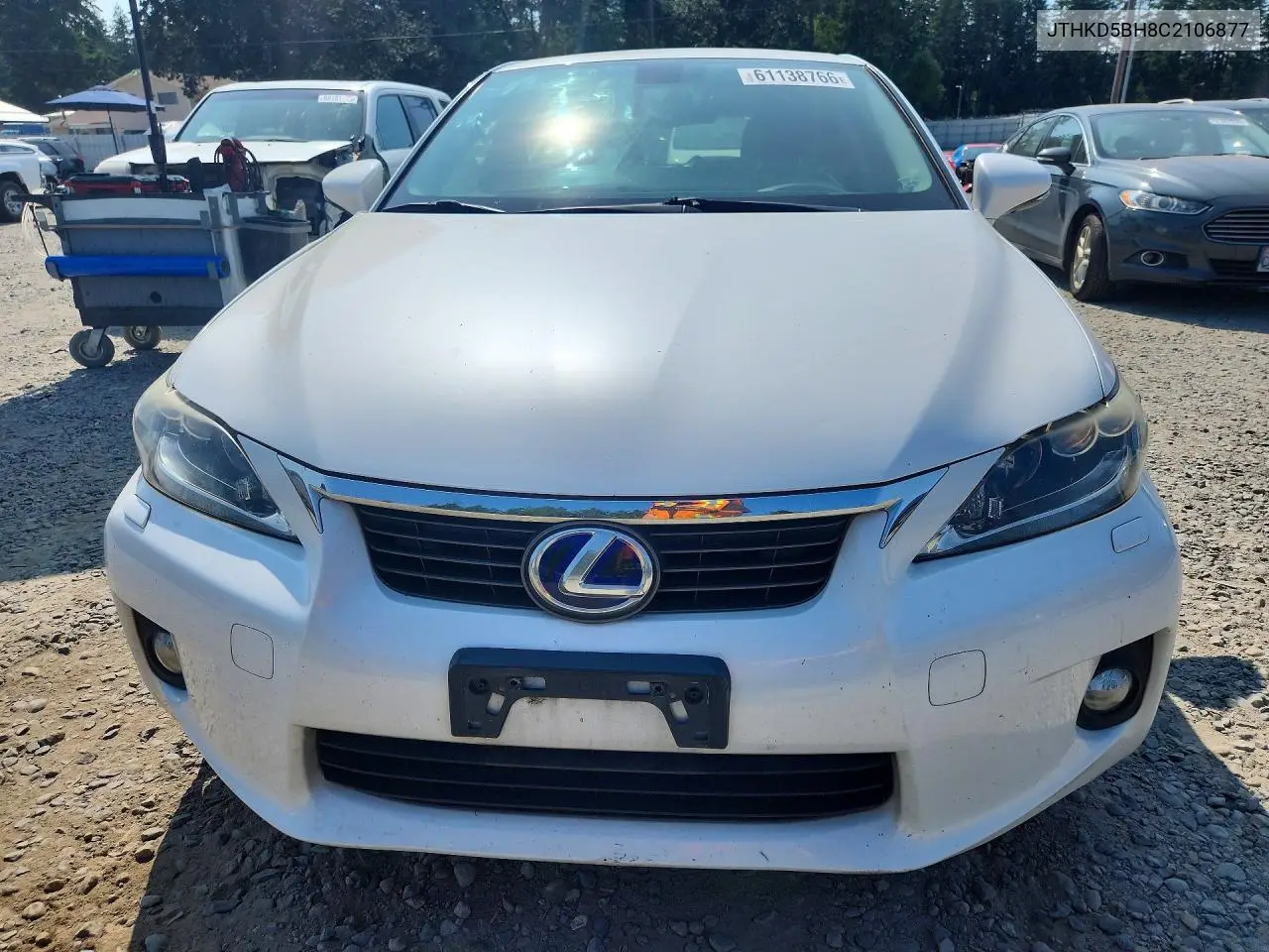 2012 Lexus Ct 200 VIN: JTHKD5BH8C2106877 Lot: 61138766