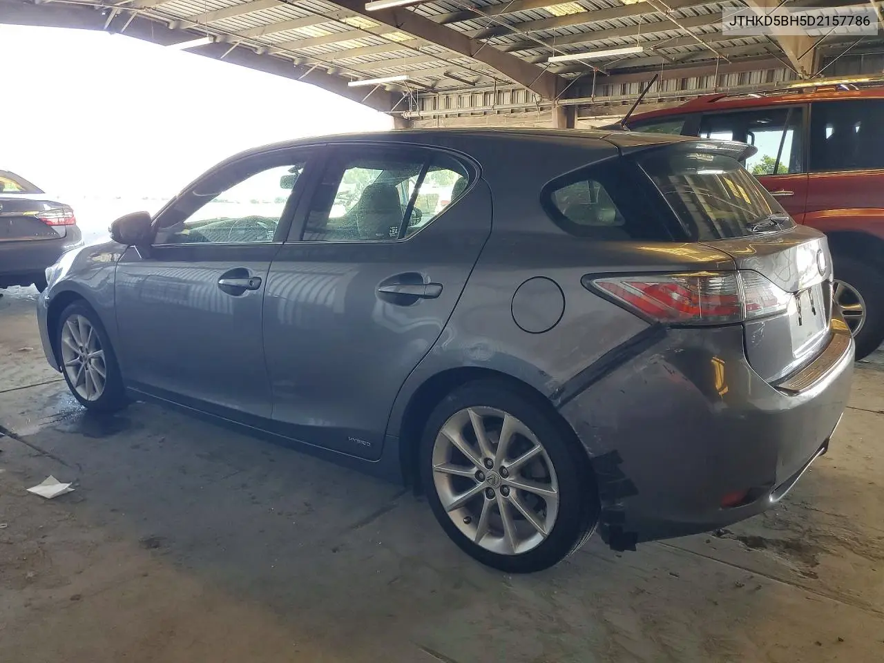 2013 Lexus Ct 200 VIN: JTHKD5BH5D2157786 Lot: 51205786