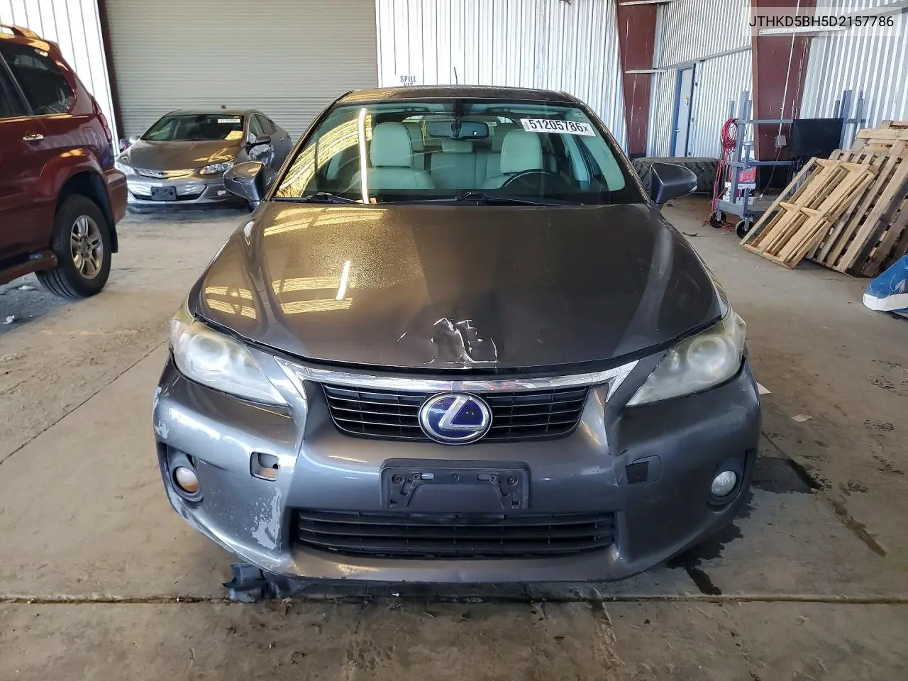 2013 Lexus Ct 200 VIN: JTHKD5BH5D2157786 Lot: 51205786