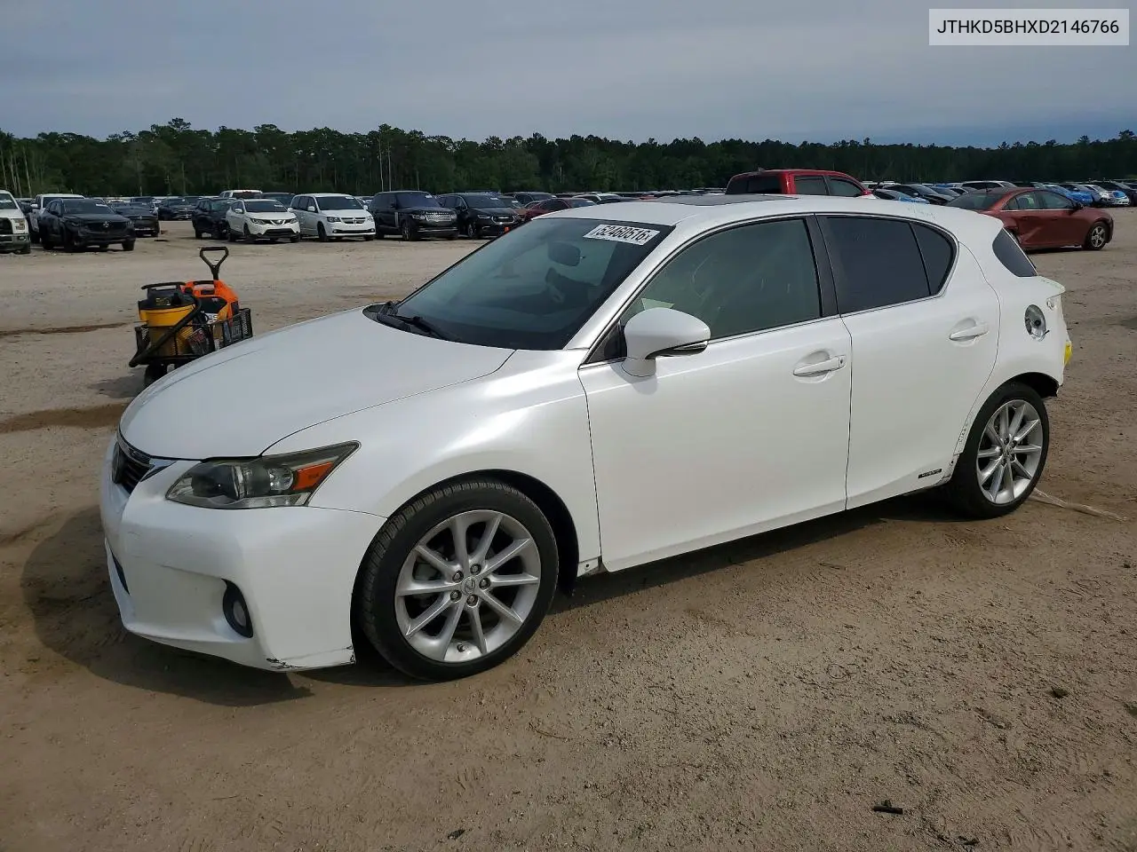 2013 Lexus Ct 200 VIN: JTHKD5BHXD2146766 Lot: 52460516