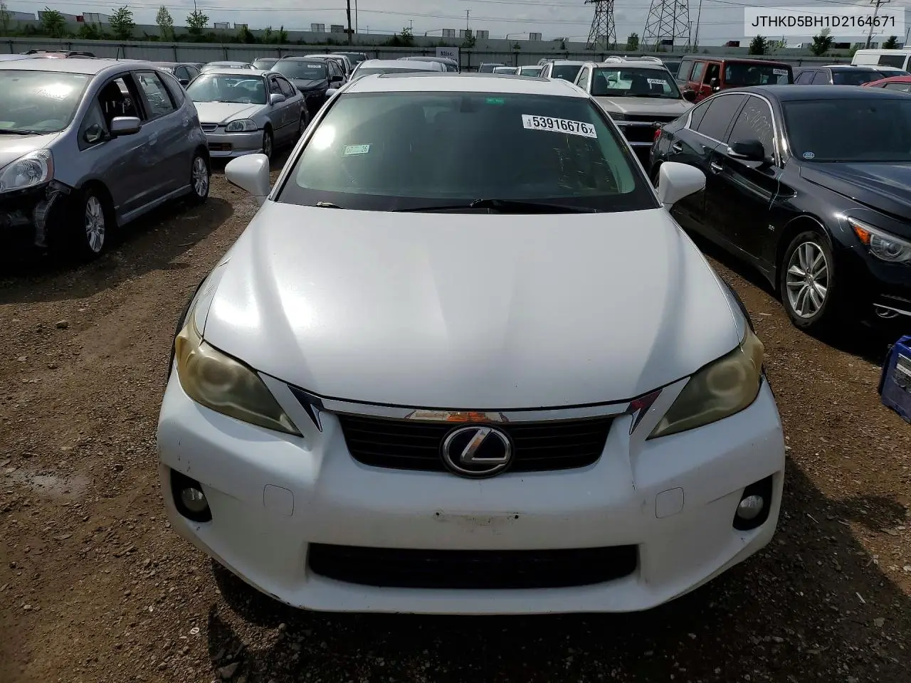 2013 Lexus Ct 200 VIN: JTHKD5BH1D2164671 Lot: 53916676