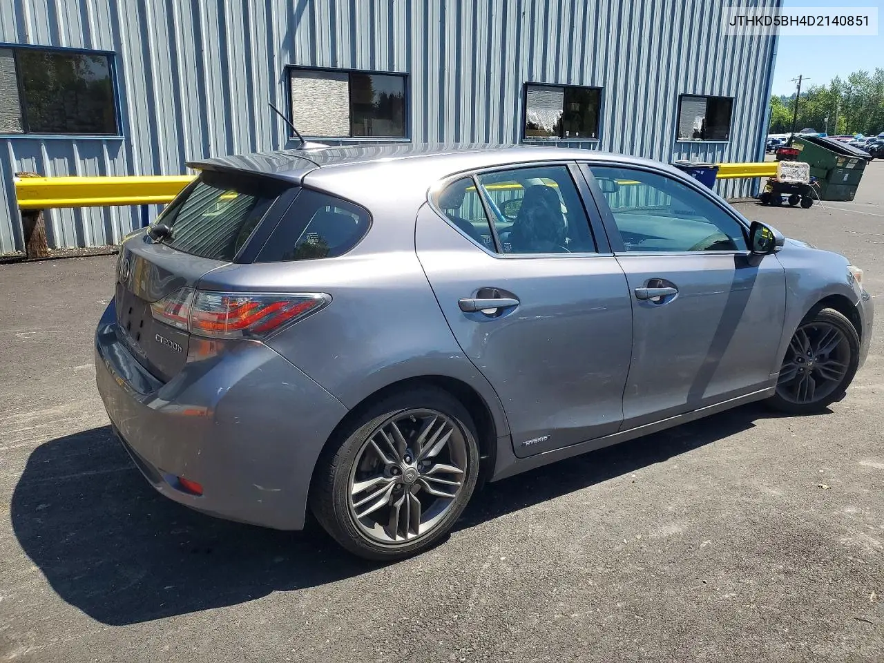 2013 Lexus Ct 200 VIN: JTHKD5BH4D2140851 Lot: 54303716