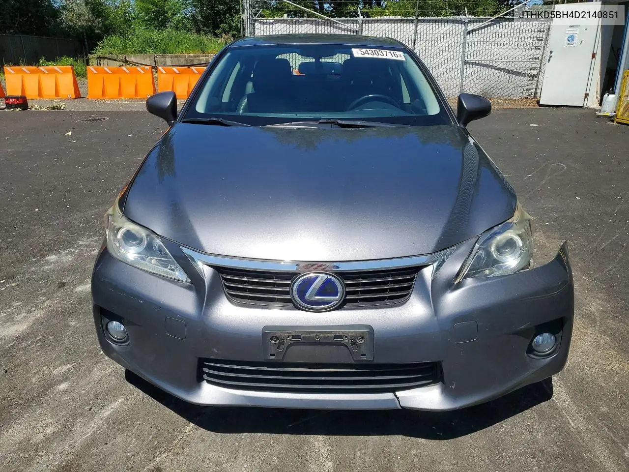 2013 Lexus Ct 200 VIN: JTHKD5BH4D2140851 Lot: 54303716