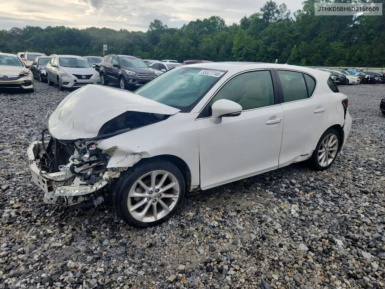 2013 Lexus Ct 200 VIN: JTHKD5BH6D2166609 Lot: 55527746