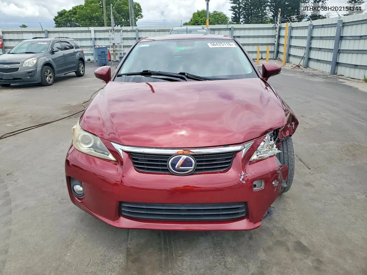 2013 Lexus Ct 200 VIN: JTHKD5BH2D2154344 Lot: 56425116