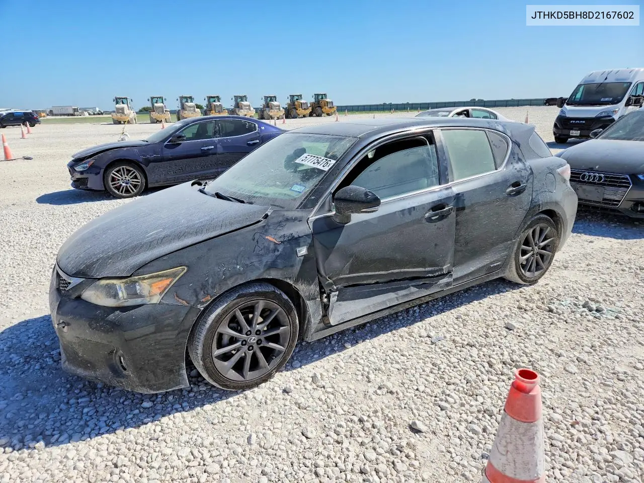 2013 Lexus Ct 200 VIN: JTHKD5BH8D2167602 Lot: 57775476