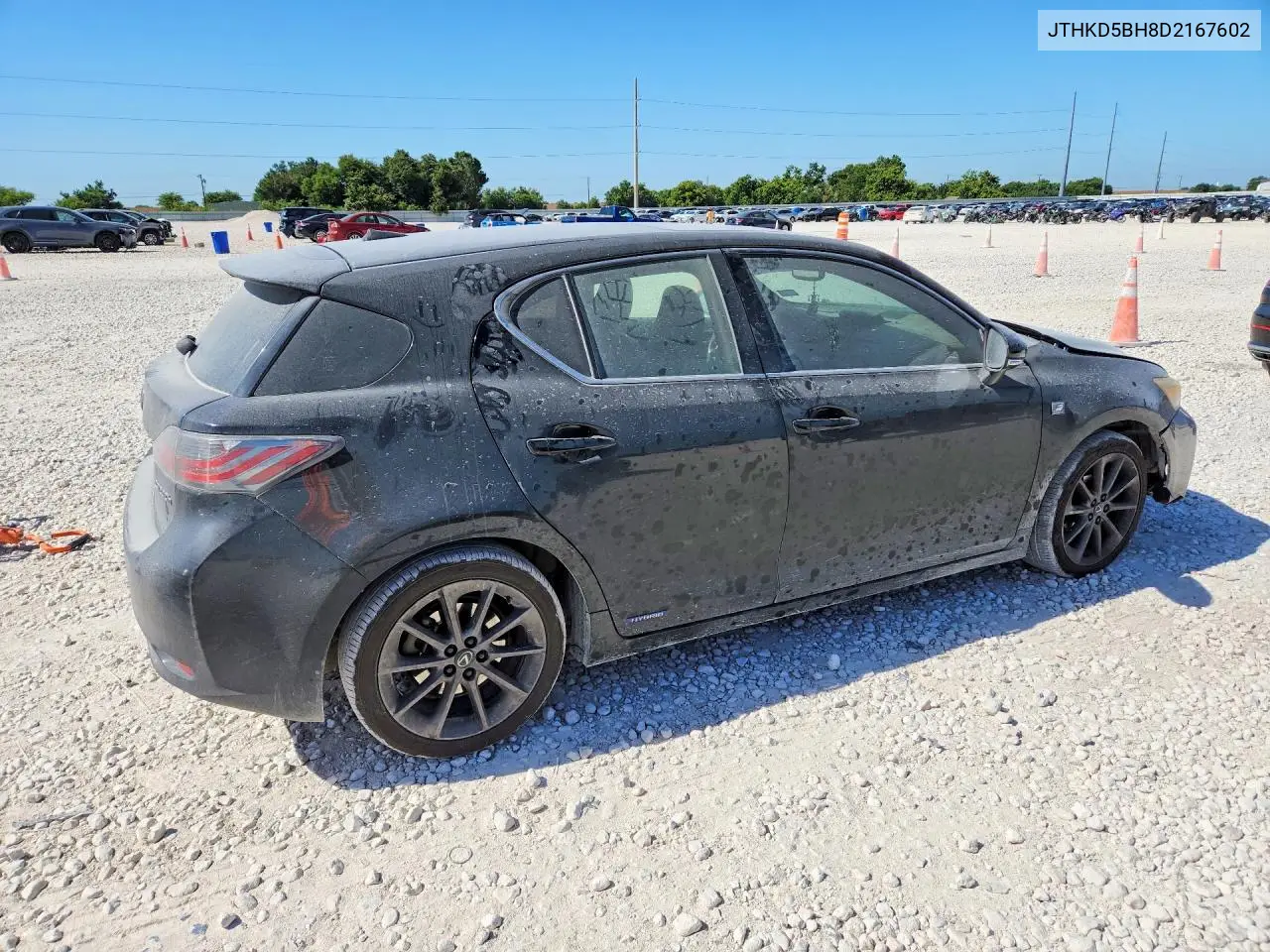 2013 Lexus Ct 200 VIN: JTHKD5BH8D2167602 Lot: 57775476
