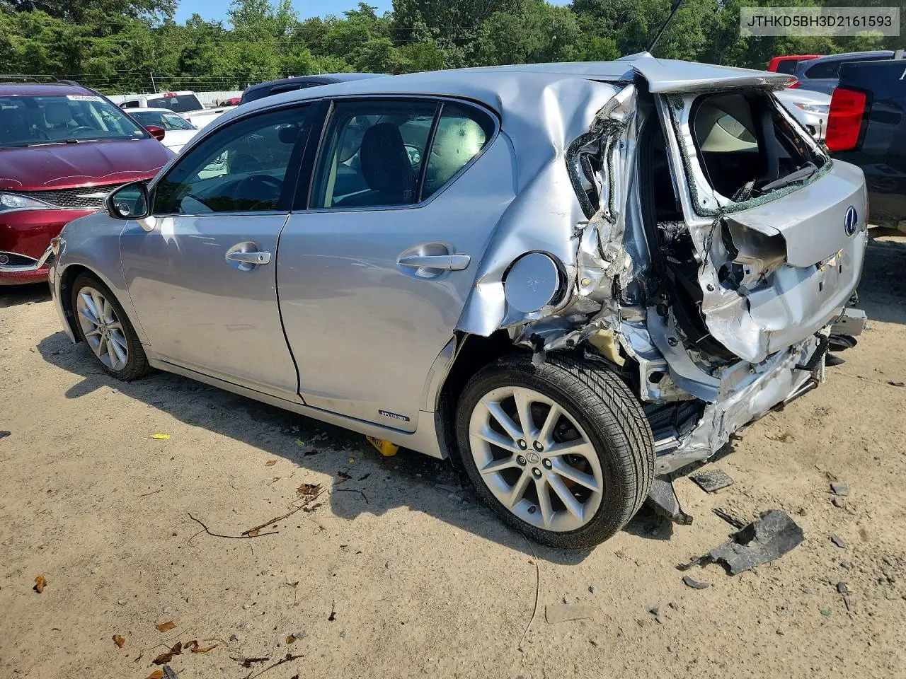 2013 Lexus Ct 200 VIN: JTHKD5BH3D2161593 Lot: 58709876