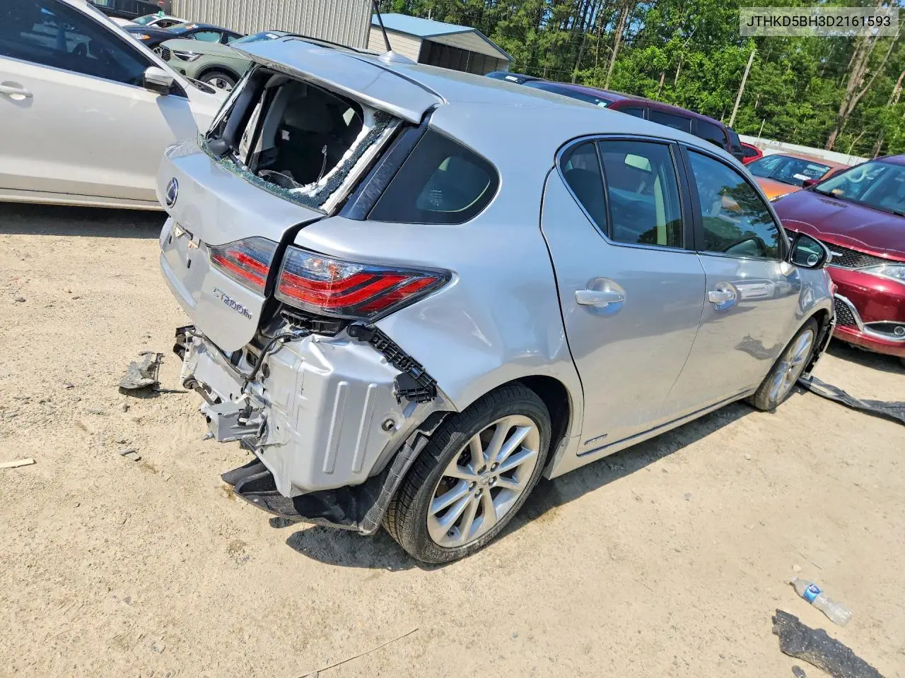 2013 Lexus Ct 200 VIN: JTHKD5BH3D2161593 Lot: 58709876