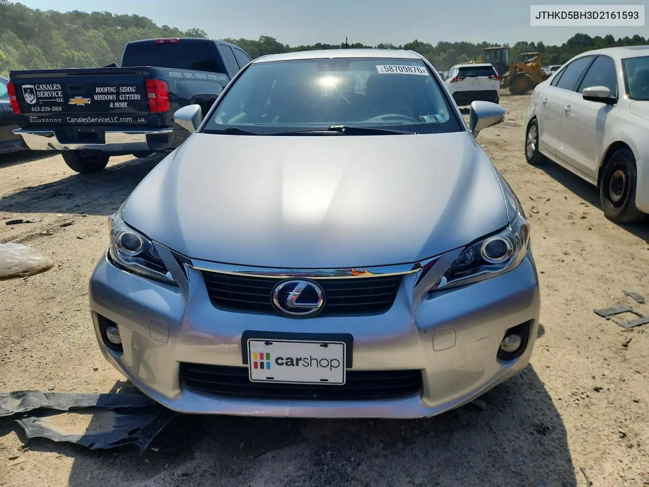 2013 Lexus Ct 200 VIN: JTHKD5BH3D2161593 Lot: 58709876