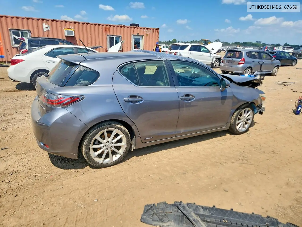 2013 Lexus Ct 200 VIN: JTHKD5BH4D2167659 Lot: 60170566