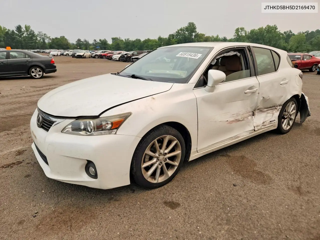 2013 Lexus Ct 200 VIN: JTHKD5BH5D2169470 Lot: 60919436