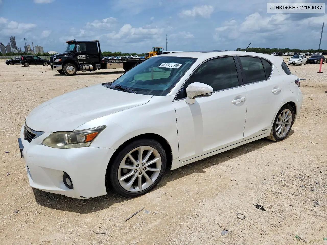2013 Lexus Ct 200 VIN: JTHKD5BH7D2159037 Lot: 61745596