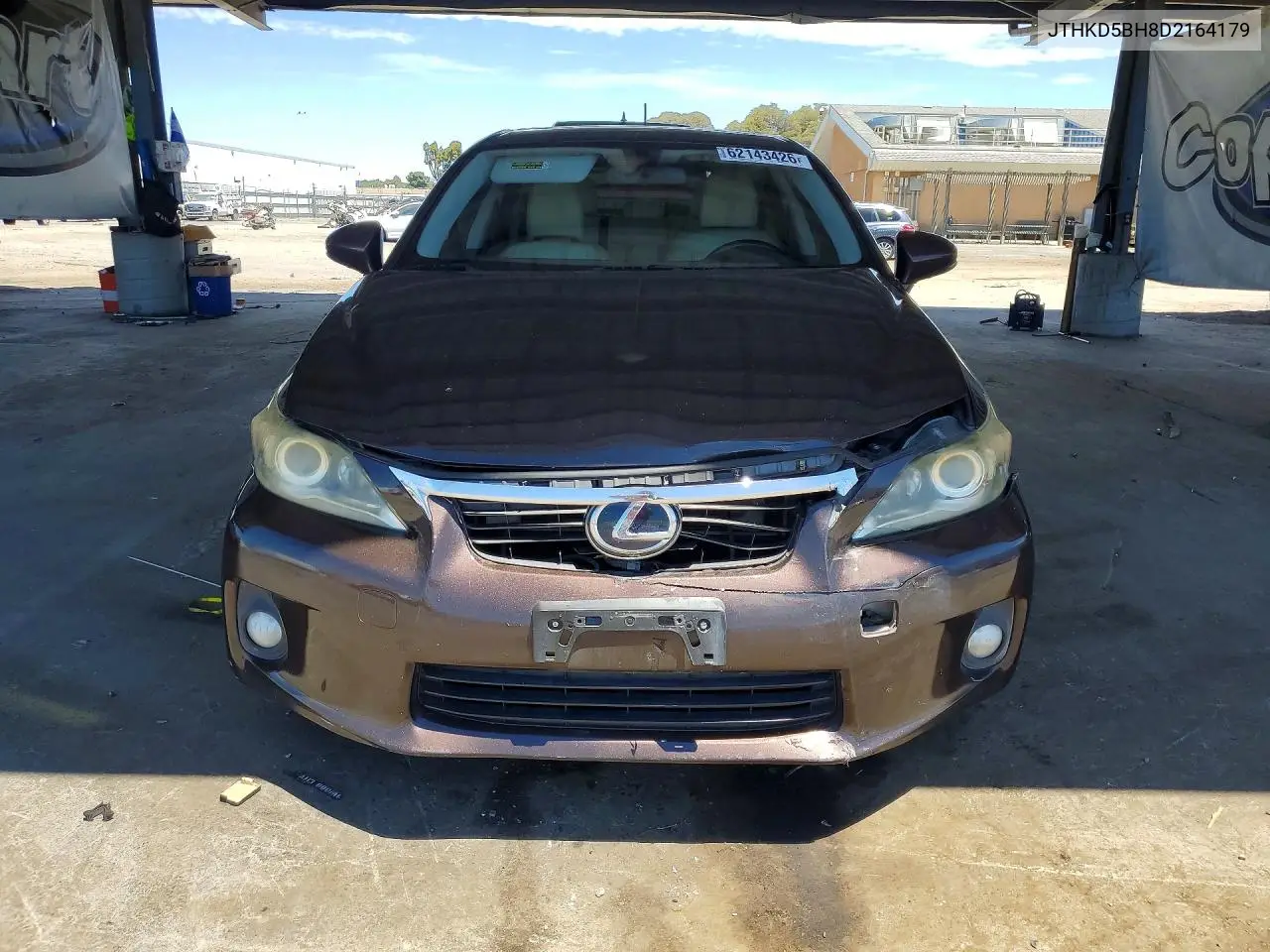 2013 Lexus Ct 200 VIN: JTHKD5BH8D2164179 Lot: 62143426