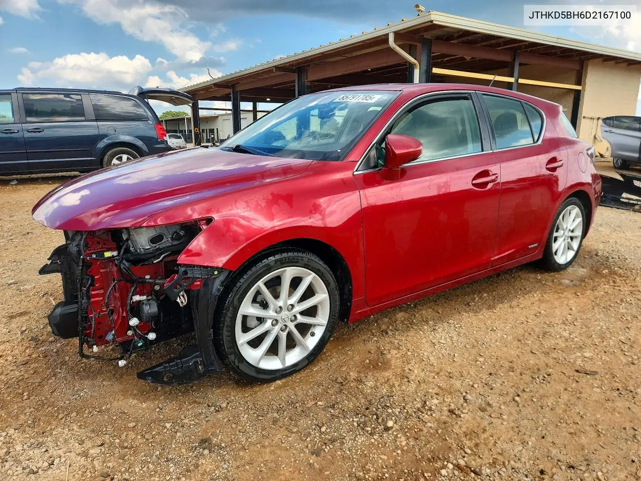 2013 Lexus Ct 200 VIN: JTHKD5BH6D2167100 Lot: 85791785
