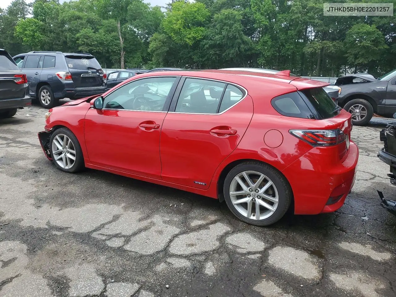 2014 Lexus Ct 200 VIN: JTHKD5BH0E2201257 Lot: 56046206