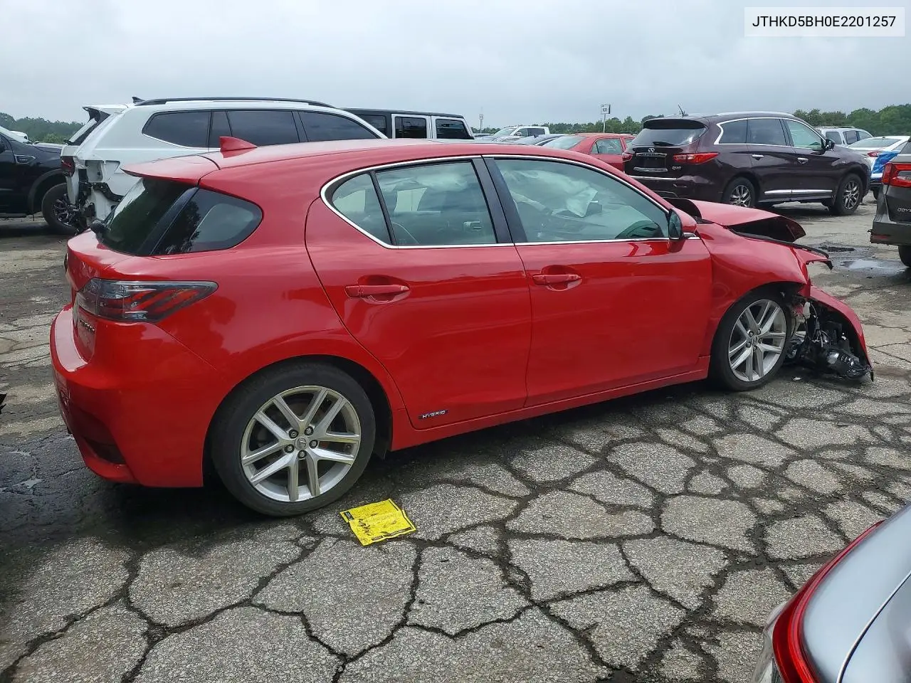 2014 Lexus Ct 200 VIN: JTHKD5BH0E2201257 Lot: 56046206