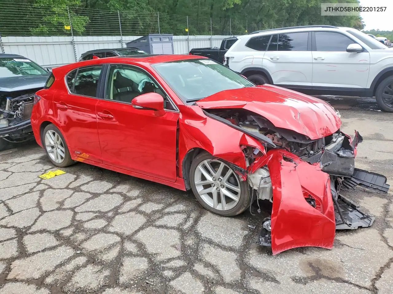 2014 Lexus Ct 200 VIN: JTHKD5BH0E2201257 Lot: 56046206