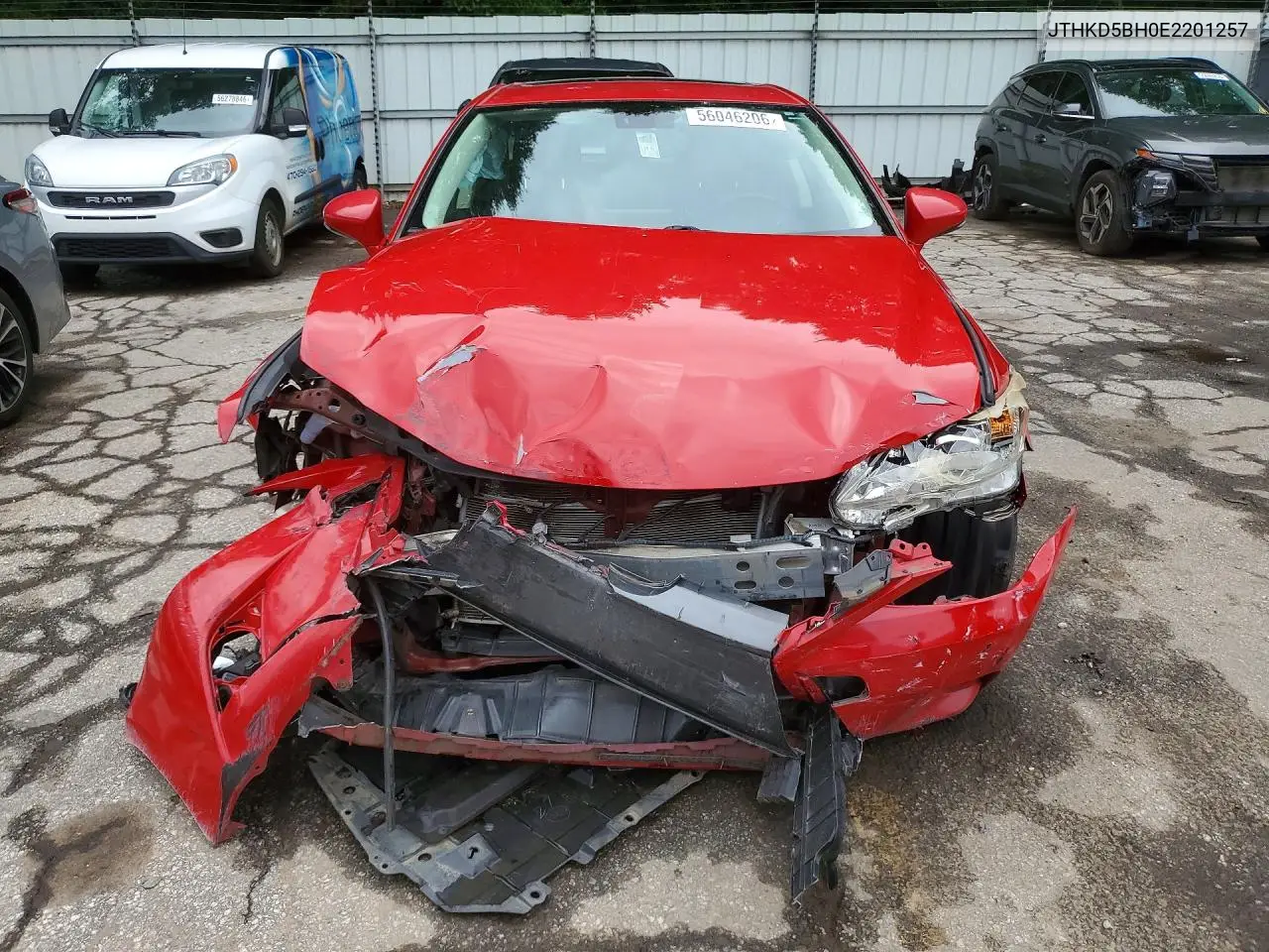 2014 Lexus Ct 200 VIN: JTHKD5BH0E2201257 Lot: 56046206