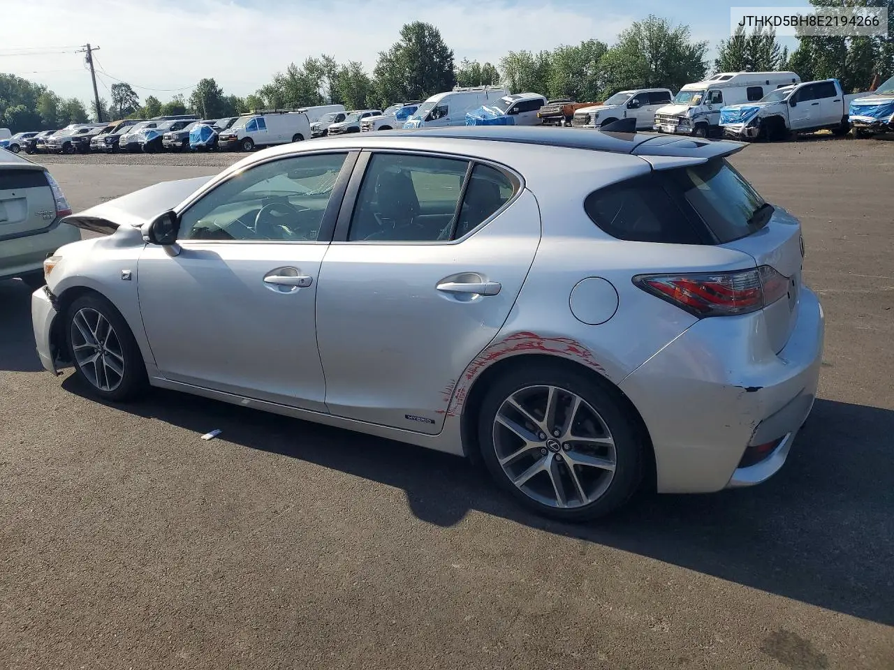 2014 Lexus Ct 200 VIN: JTHKD5BH8E2194266 Lot: 58276106