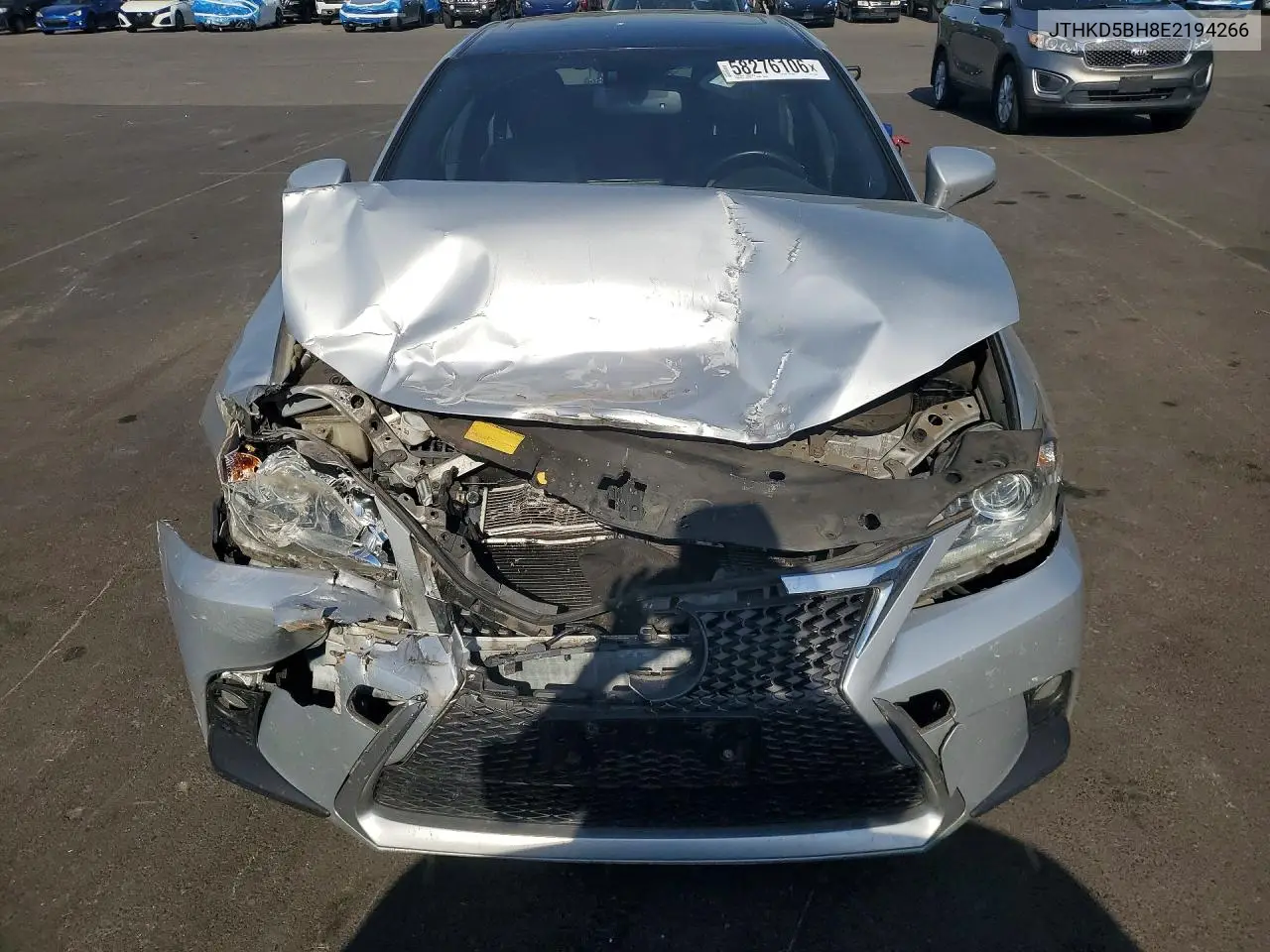 2014 Lexus Ct 200 VIN: JTHKD5BH8E2194266 Lot: 58276106